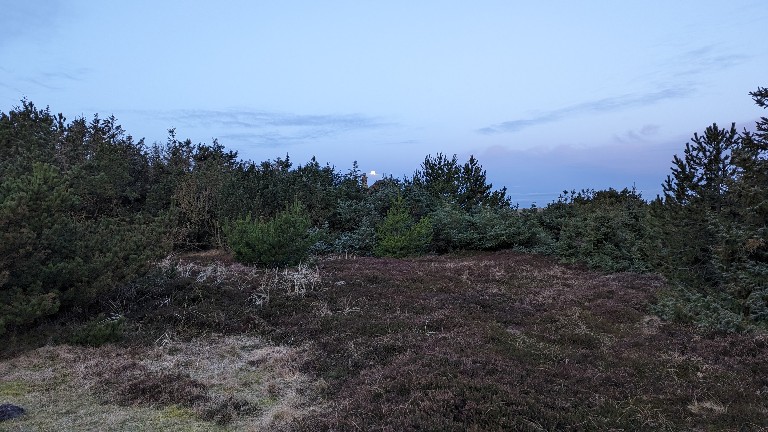 Der 🌙 geht unter.