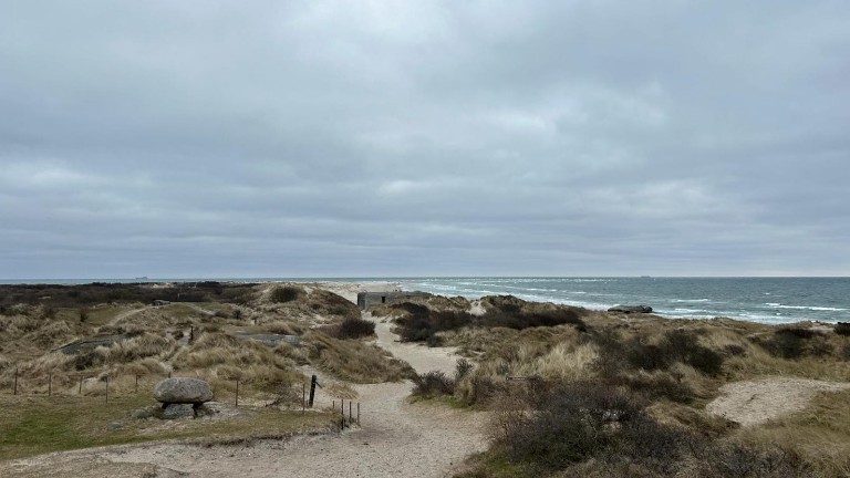 Vorn noch ein Bunker und am Ende ist Schluss